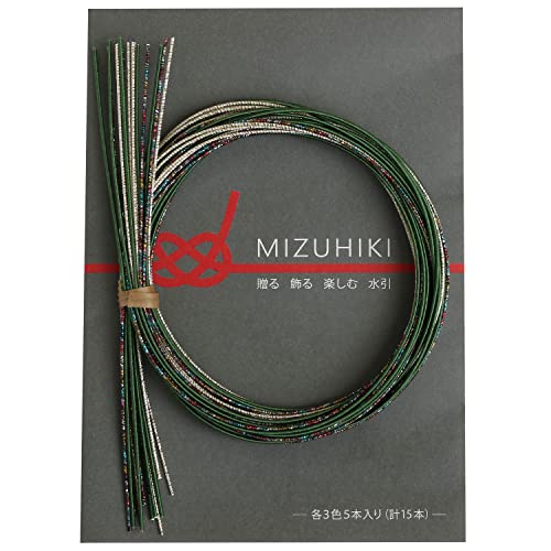 piece MIZUHIKI 水引アソートセット リーフレット付 3色各5本入 けやき PHC-100-10 90cm