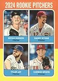 2024 Topps Heritage #614 Carson Spiers/Bryan Hudson/Randy Wynne/Tyler Jay Cincinnati/Milwaukee Rookie Baseball Card - Sportscard Superstore