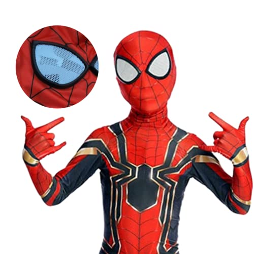 Fantasia infantil menino aranha de ferro mascara com olhos 3D (PP100)