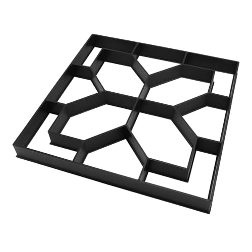 HEEPDD Camminare Stampo, Accessori Materiale Addominali Manuale Manuale Pavimentazione Percorso di Cemento Riutilizzabile Che Produce Stampo per Giardino Cortile Marciapiede Che Fa, 40 Cm Modello