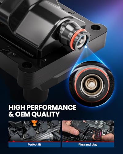 Image of KAX 3 Ignition Coils & 6 Spark Plugs Set Fit for E320 C280 S320 SL320 C230 | Mercedes-Benz E320 1994-1997, C280 1994-1997, S320 1994-1996, SL320 1994-1996, C230 1997, 300E 1993 2.8L /3.2L, 300CE, UF527