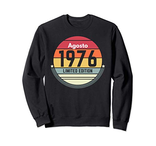 45 Años Cumpleaños Regalo Nacido En Agosto 1976 Mujer Sudadera