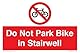 Schild Do Not Park Bike in Stairwell, 150 x 100 mm, A6L