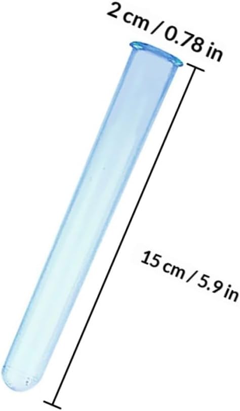 10pcs Cocktail Test Tubes Acrylic Liquid Test Tube for Bars Ktv Night Clubs Parties Pc Shot Glasses for and Lab Use