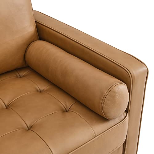 Modway Valour Leather Tufted Accent Armchair In Tan #TOP2