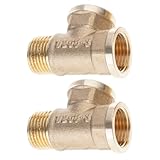 XuQiZZpp Permanenter Fuß, bronzefarben, formgepresste Rohrkupplungen, undurchlässig, mit Gewindedichtband für Heim-Rohrleitungen