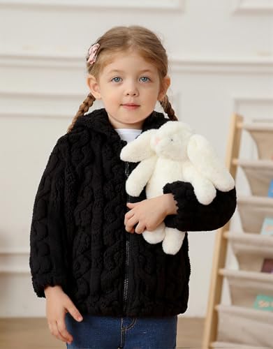 Image of Toddler Fleece Jacket Girls Warm Coats Winter Outerwear 2-6 Years