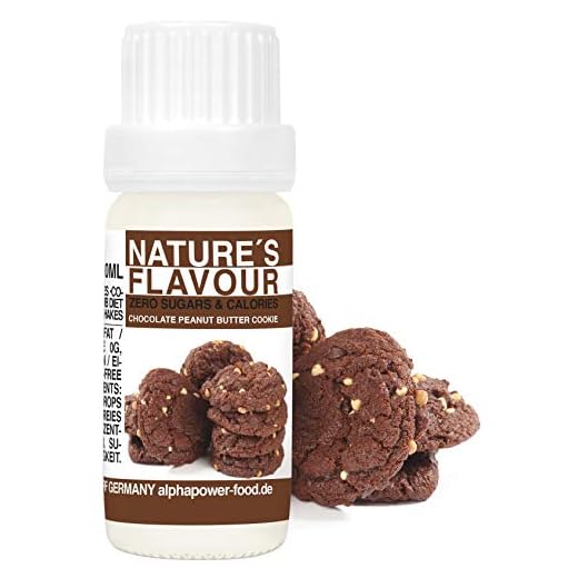 Flavour Drops jordnötssmör schoko kaka – Cookie Flavdrops I naturlig flave aroma I smak droppar I Backaroma & food arom, sockerfri flytande sötningsmedel, flytande koncentrat