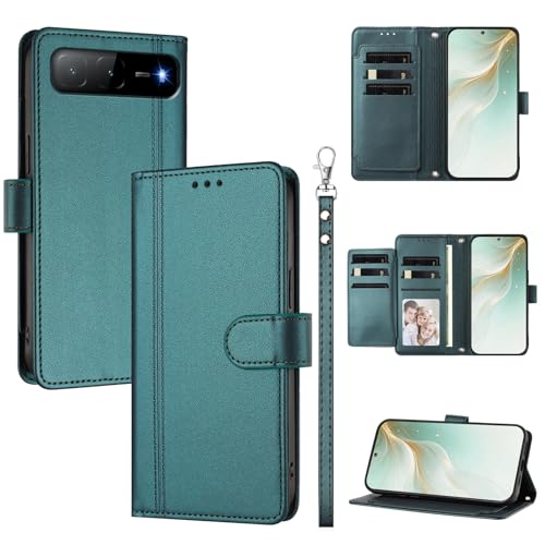 �X�}�z�P�[�X �Ή��@�� for Infinix Hot 60i 5G,�Ή��@�� for Tecno Spark Go 5G 2025 �X�}�z�P�[�X�y�E�H���b�g�f�U�C�� �f���A���J�[�h�X���b�g �L���b�V�� �t���b�v���X�^���h �����h�~�zGreen