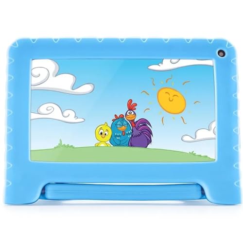 Tablet Multi Galinha Pintadinha 4GB RAM + 64GB Armazenamento + Tela 7 pol + Case + Wi-fi + Android 1