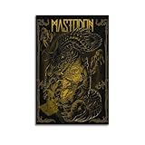 Mastodon Metallkunst-Poster, dekorative Malerei, Leinwand, 