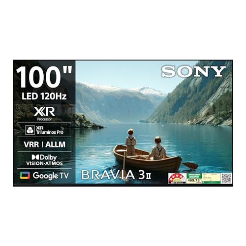 Image of Sony 254 cm (100 inches) BRAVIA 3II Ultra HD Smart LED Google TV K-100XR35M2