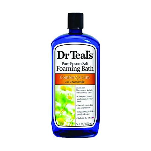 Dr Teals Epsom Salt Foaming Bath Comfort Chamomile, 34 Oz.
