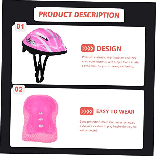 Toddmomy 1 Conjunto De Roupas De Proteção Para Rolos Joelheiras Esportivas Para Skate De Bebê Capace