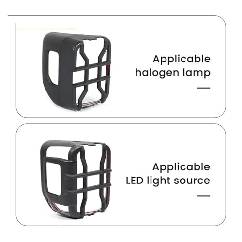 Protector lámpara trasera de ajuste preciso para Jeep Gladiator con bombilla halógena 3