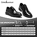 Men's Orthopedic Leather Dress Shoes: Plantar Fasciitis Ankle Support Orthotics Formal Wingtip Oxfords, Comfortable High Arch Neuropathy Achilles Tendonitis Work Business Shoes Black Size 14
