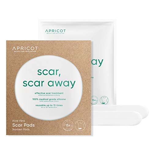 APRICOT beauty & healthcare Narben Pads von mit hochwertiger Bio-Aloe Vera, Wundheilung, hypertrophe Narben, Narbenpflaster, Kaiserschnitt, Narbenbehandlung - dermatologisch bestätigt