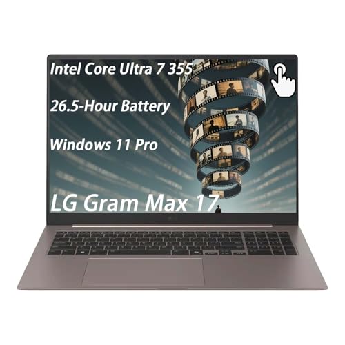 Image of LG gram Max 17 Laptop, Intel Core Ultra 7 355 (Panther Lake)