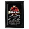 HWC Trading A3 FR Jurassic Park Poster From The Cast Film Signature Gift Ontworpen A3 Printed Handtekeningen Giften Op…