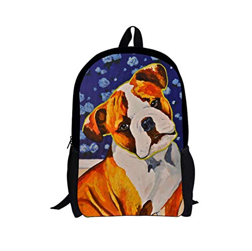Preisvergleich Produktbild Gelbes Hundemuster des 3D-Haustieres Kinderrucksack,Rucksack Kinder,Schulrucksack,Kinderrucksack Jungen,kindergartenrucksack