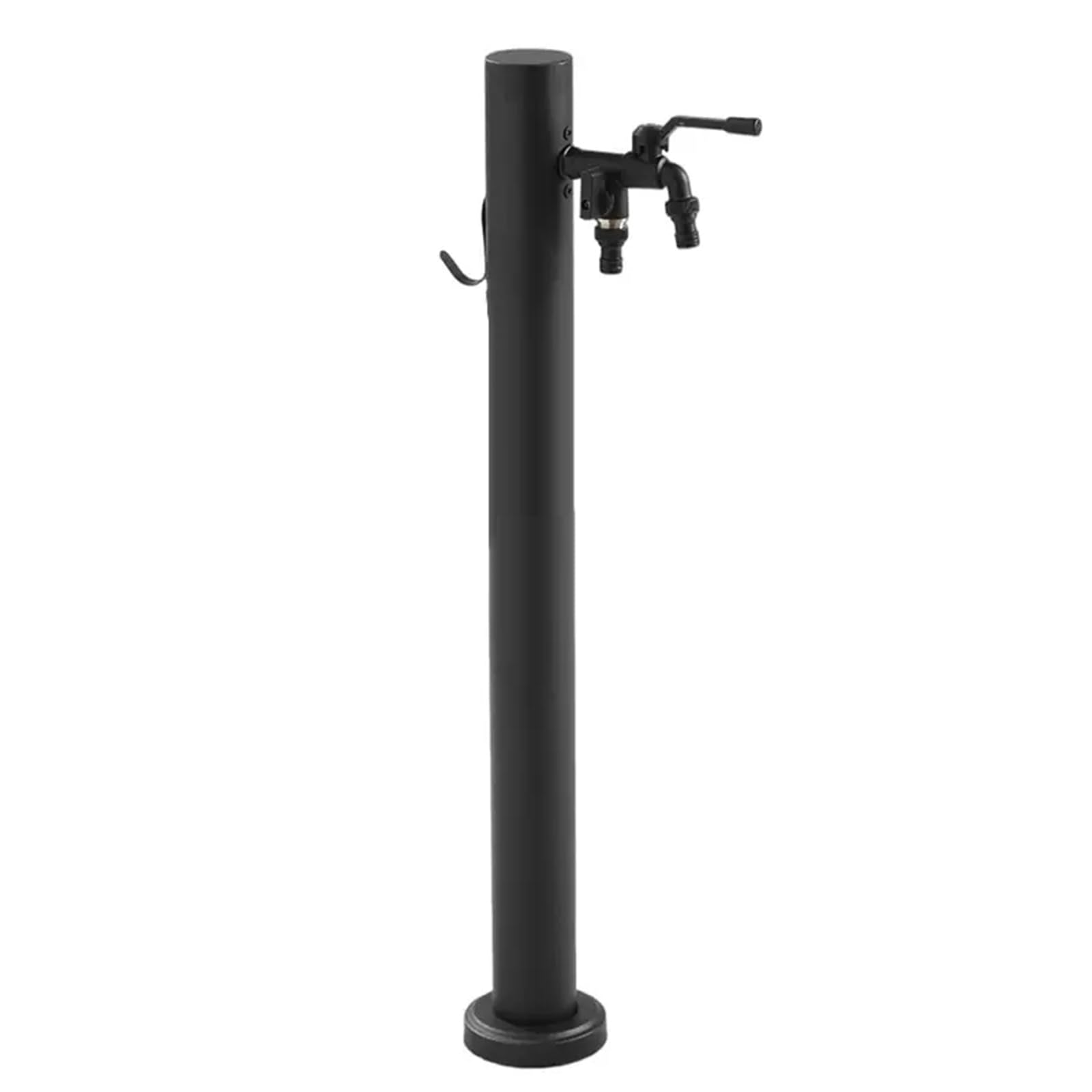 BHGFYXBS Stainless Steel Vertical Garden Water Column, Black Freestanding Hose Stand With Faucet, Outdoor Antifreeze Faucet Water Dispenser Hydrant Water Feature Fountain Irrigati