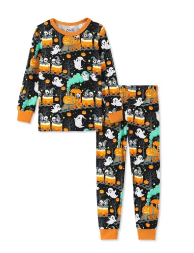 Image of PATPAT Toddler & Kids Pajama Sets with Bamboo Viscose, Snug Fit Pjs for Girls, All-Season Comfort Sleepwear, Ages 2-12 Years