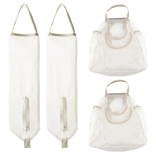 Pasdrucn 4 organizadores colgantes, bolsas colgantes transpirables, bolsas de almacenamiento de malla para colgar, organizador para cocina, hogar, autocaravana