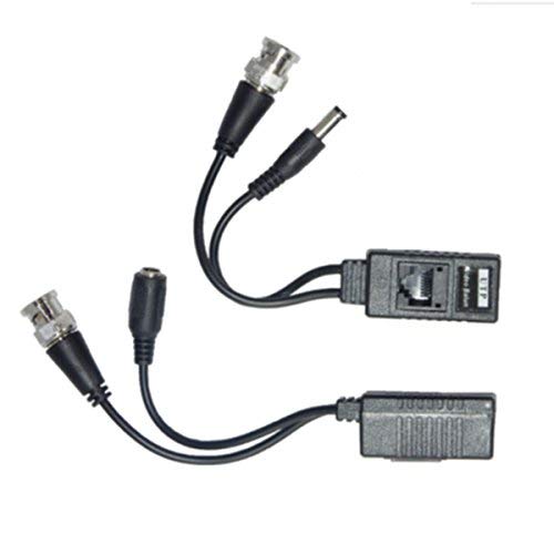 CCTV video balun con alimentazione connettore BNC