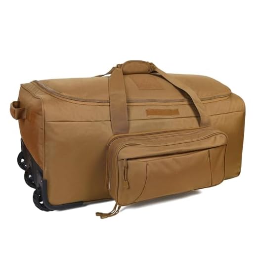 Best luggage for soldiers Large Military Wheeled Deployment Bag