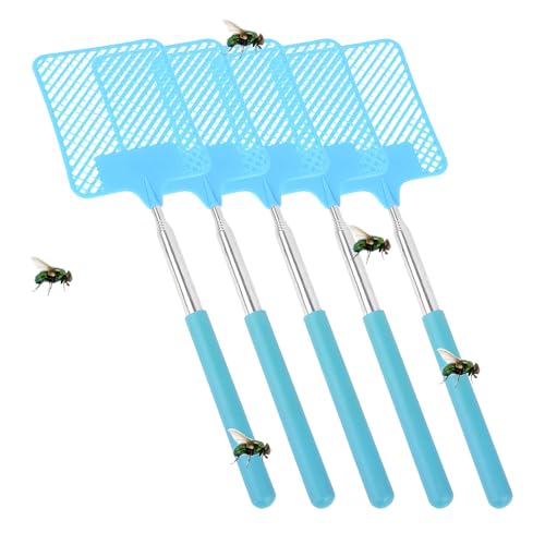 Celuicion Vareador de mosca manual, raqueta de swater volar | Vacas de mosca pesada telescópica - Estante portátil al aire libre de 30 pulgadas de alcance de herramienta compacta para dormitorio, sala
