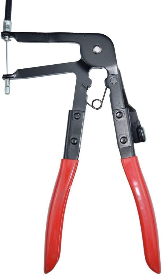 CENWOTL Flexible Wire Long Reach Hose Clamp Pliers Apply to Car Fuel Oil Water Hose Repairing Tool, Red - Image 4