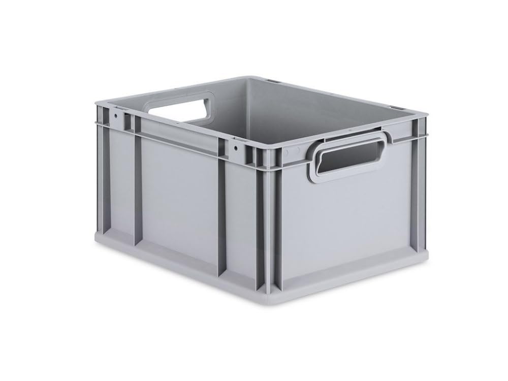 PROREGAL SuperSparSet 5x Eurobox NextGen Economy | Griffe offen |HxBxT 22x30x40cm | 20 Liter | Eurobehälter, Transportbox, Transportbehälter, Stapelbehälter