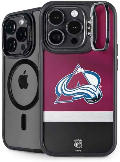 Skinit Kickstand Phone Case Compatible with iPhone 14 Pro - Officially Licensed NHL Colorado Avalanche Distressed Design
