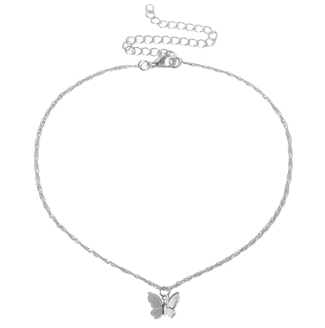 SORELLAZ Womens Silver Butterfly Necklace: SR/FAJEWLK21-L71/SV (B0BYJFF3N3) Amazon Price History, Amazon Price Tracker