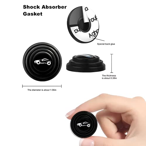 Image of BRAINLE Rubber Shock Absorber for Car Door Protection Pads for Compass, Wrangler, Meridian, Hector, Astor, Gloster, Aspire, Ecosport, Endeavour, Fiesta, Figo, Aveo, Captiva, Cruze, Enjoy, Optra, Fiat
