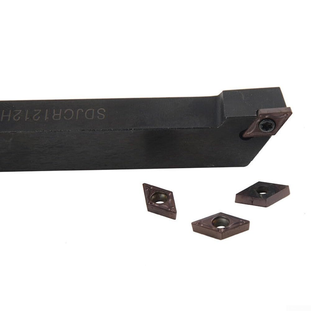 SDJCR1212H07 Barre d'alésage avec inserts en carbure DCMT0702 Outils de tournage avec boîte de rangement Inserts de fraisage indexables Outil de coupe de lame pour usinage de précision