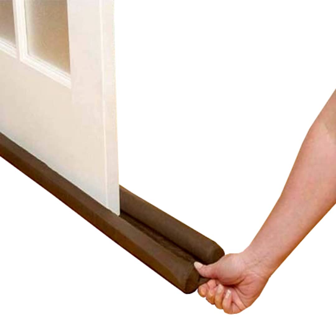KIAAN Under Door Twin Draft Stopper | PVC Sound-Proof Reduce Noise Energy Saving Weather Stripping | Door Stopper | Door Seal | Door Closers | door bottom sealing strip | front door | back door | garage entry door | bedroom door | bathroom door | for (B099T6Z8QF) Amazon Price History, Amazon Price Tracker