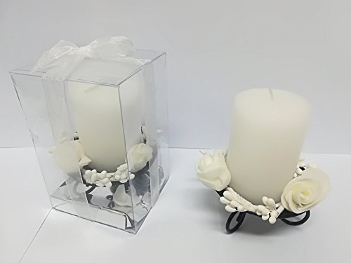 Takestop® Candela Cilindro Supporto in Metallo