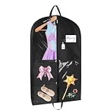 Sishynio 43 Inch Black Waterproof Dance Garment Bag, 5 Pockets
