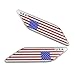 Satz von 2 stücke Aluminium Vereinigte Staaten Amerikanische Flagge Emblem Aufkleber USA Flagge Grafische Abziehbilder Für Fahrzeug Auto Kotflügel Seitenschweller Kofferraum Heckklappe Stoßfänger