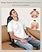 COMFIER Massagesitzauflage,Shiatsu Massagegerät für Nacken und Schulter,Rückenmassaggerät mit Wärmefunktion,Entspannung für den gesamten Rücken, eignet Sich fürs Büro,Geschenke