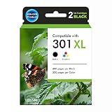 301XL Remanufacturados Cartuchos de Tinta Compatibles con HP 301XL (No Original)