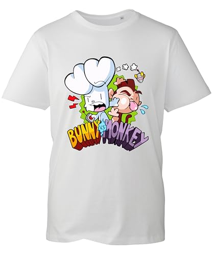 Image of World Book Day 2025 Cute Bunny Birthday Gift T-Shirt Boys Girls Monkey Funny Comic Story Angry Characters Unisex Kids Adults Tee Top (White, 3XL)