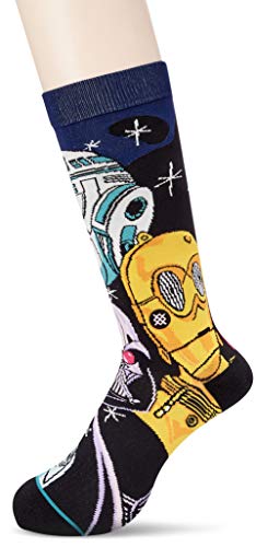 Stance M545D18WAR Men's Warped R2D2 Socks, Black - L (9-12)