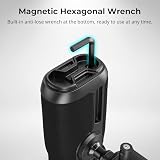SMALLRIG Universal NATO Side Handle for Left and Right Hand, Obrotowy Uchwyt Boczny do Aparatu 360° z Antypoślizgowym Silikonem, Uchwyt Aparatu z Wbudowanymi Otworami Gwintowanymi, Zimna Stopka - 4359