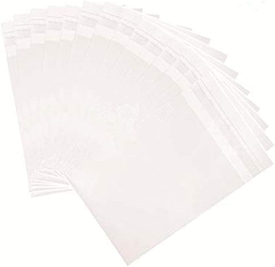 Amazon.co.jp 4 x 5inch Crystal Clear Resealable Cello Cellophane Bags for Candy Cookies Cards
