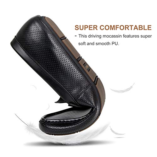 Faranzi Mens Penny Loafers Driving Moccasins Slip on Loafers Lightweight Comfortable Casual Driving Shoes Boat Shoes for Men