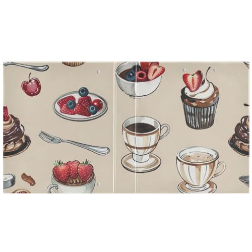 Pasta de fichário beeplus sem perfuração para chá da tarde, exibe documentos de 200 páginas, certifi