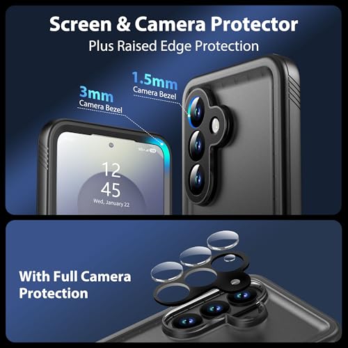 SPORTLINK for Samsung Galaxy S26 Waterproof Case, Full Body Heavy Duty Rugged Cover, IP68 Waterproof Dust Proof Shockproof 360 Protection with Built-in Screen Guard & Lanyard (2026) by SPORTLINK - Image 5
