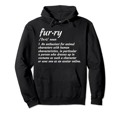 Definición Peludo Fandom Furries Diseño Cosplay Disfraz Regalo Sudadera con Capucha